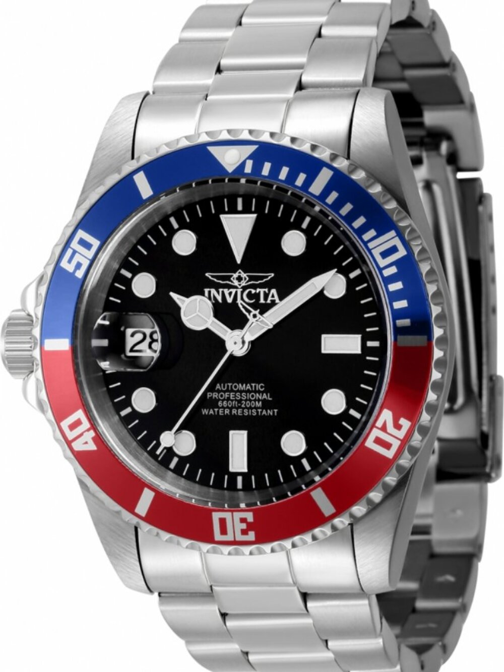 Invicta Pro Diver Automatic, Black Dial, Pepsi Bezel, Lefty Men's Watch (43976)